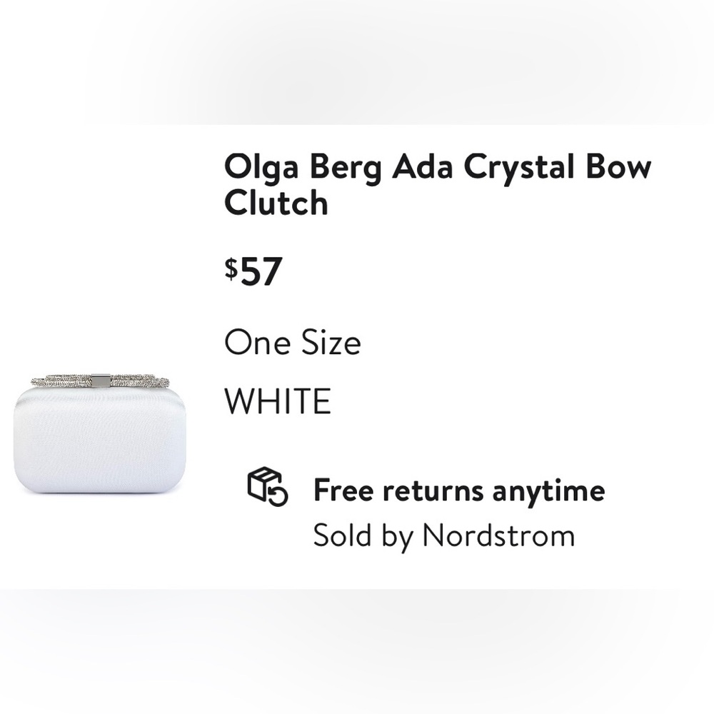 Olga Berg Crystal Box Clutch